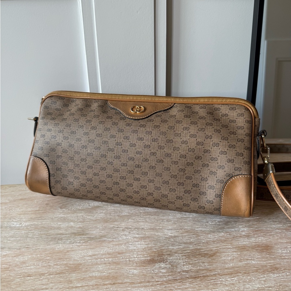 Brown Gucci Vintage Monogram Bag